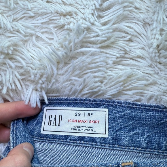 Gap Icon Maxi Skirt Size 29/8P - Picture 7 of 11